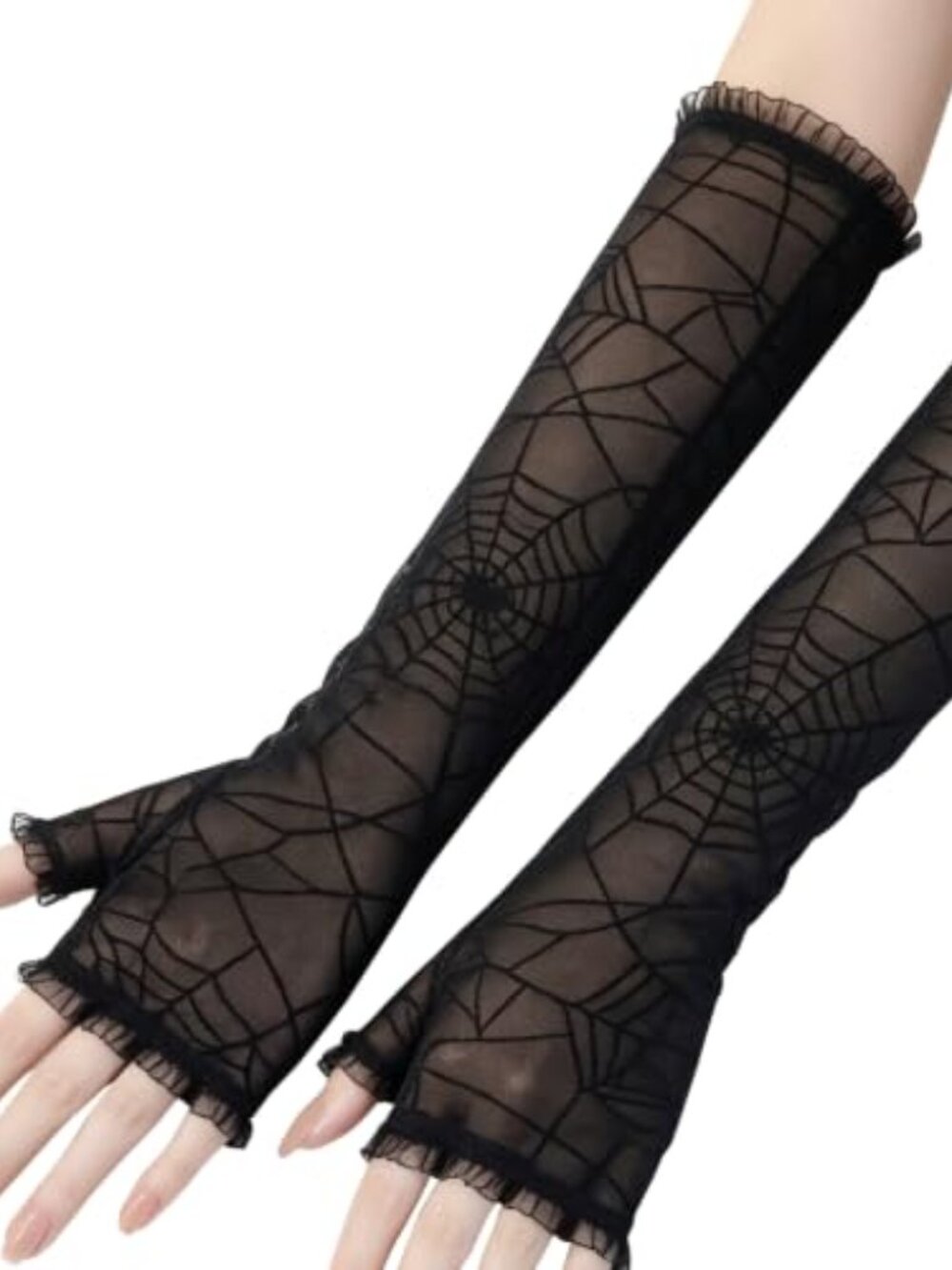 Women's Lace Glove,Halloween Dress Up,Gothic for Role Playing Decorations